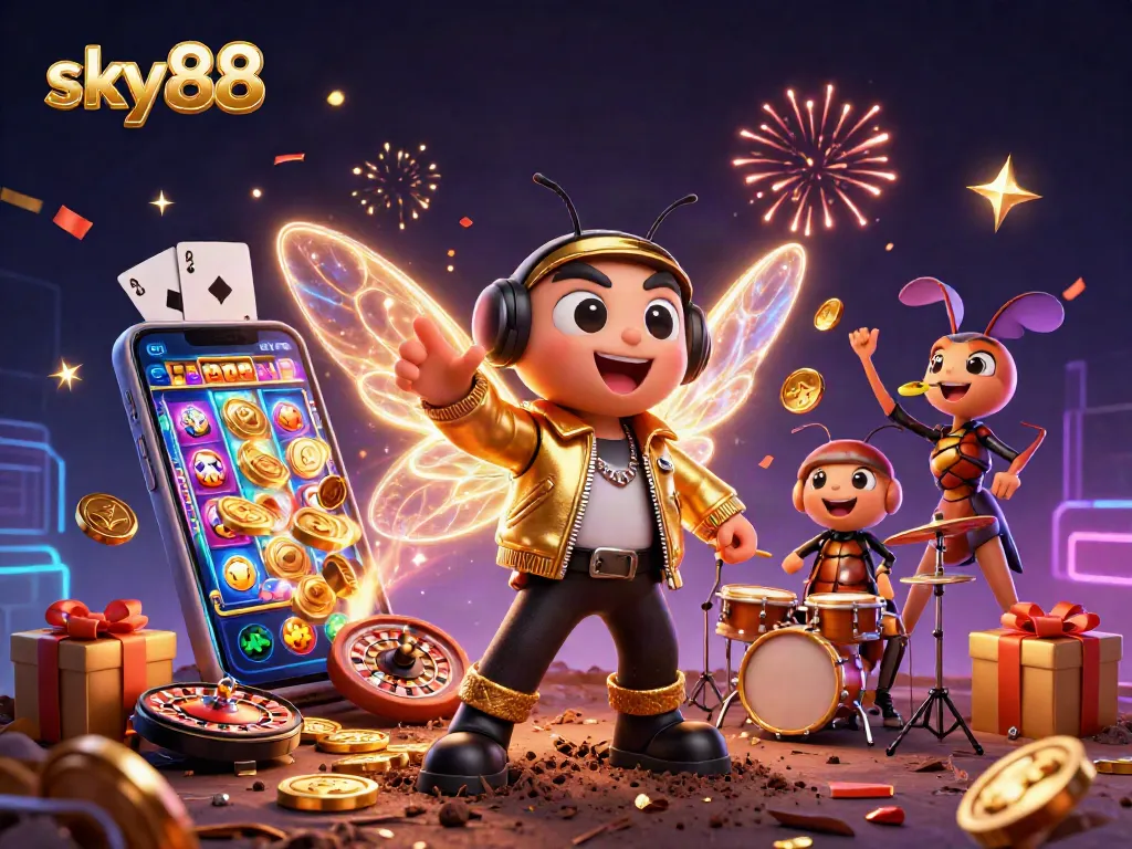 Bet big and win with sky88's exciting gaming experience featuring vibrant casino elements.